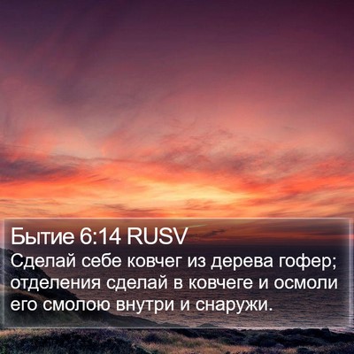Бытие 6:14 RUSV Bible Verse Image