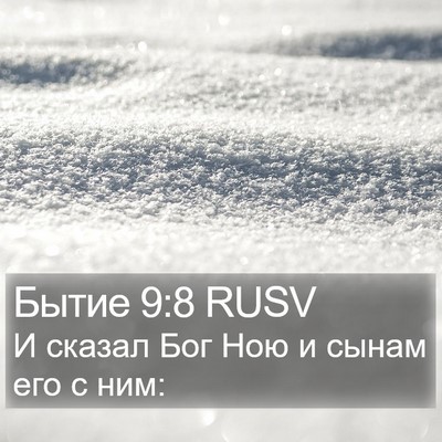 Бытие 9:8 RUSV Bible Verse Image