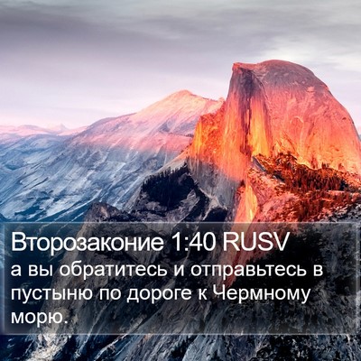 Второзаконие 1:40 RUSV Bible Verse Image