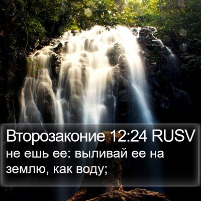 Второзаконие 12:24 RUSV Bible Verse Image