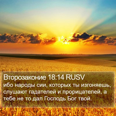 Второзаконие 18:14 RUSV Bible Verse Image
