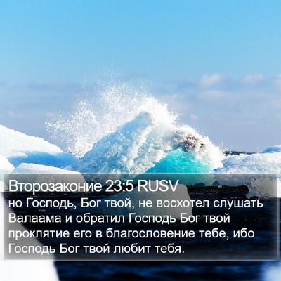 Второзаконие 23:5 RUSV Bible Verse Image