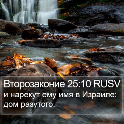Второзаконие 25:10 RUSV Bible Verse Image