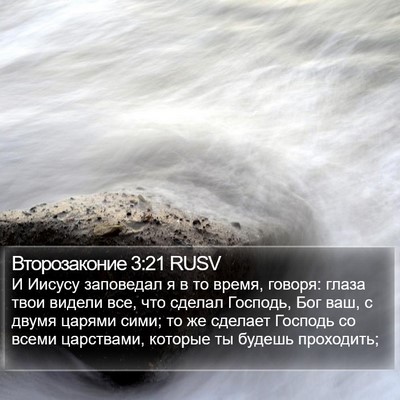 Второзаконие 3:21 RUSV Bible Verse Image