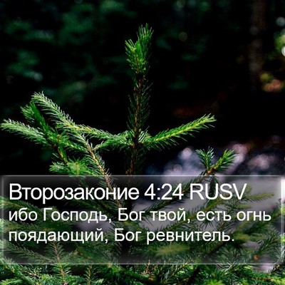 Второзаконие 4:24 RUSV Bible Verse Image