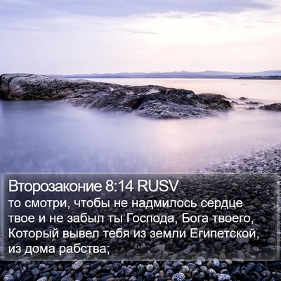 Второзаконие 8:14 RUSV Bible Verse Image