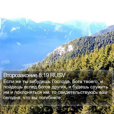 Второзаконие 8:19 RUSV Bible Verse Image