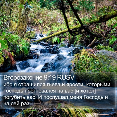 Второзаконие 9:19 RUSV Bible Verse Image