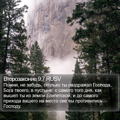 Второзаконие 9:7 RUSV Bible Verse Image