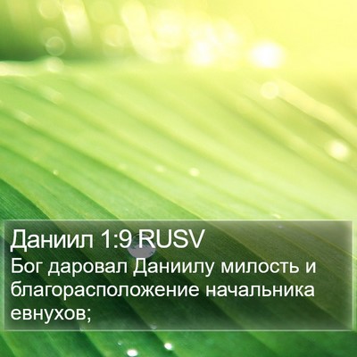 Даниил 1:9 RUSV Bible Verse Image