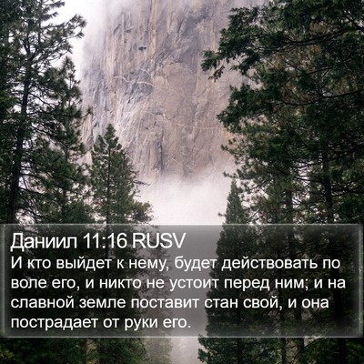 Даниил 11:16 RUSV Bible Verse Image