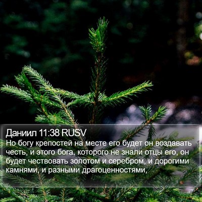 Даниил 11:38 RUSV Bible Verse Image