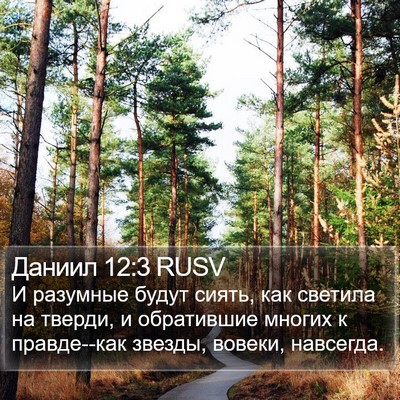 Даниил 12:3 RUSV Bible Verse Image