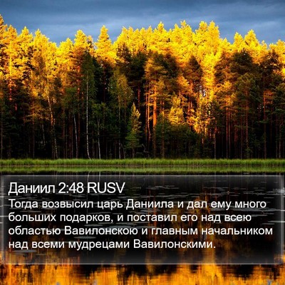 Даниил 2:48 RUSV Bible Verse Image