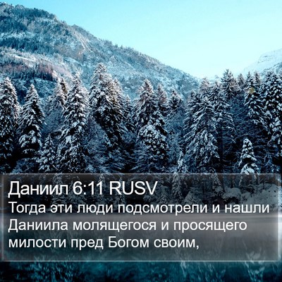 Даниил 6:11 RUSV Bible Verse Image