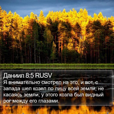 Даниил 8:5 RUSV Bible Verse Image