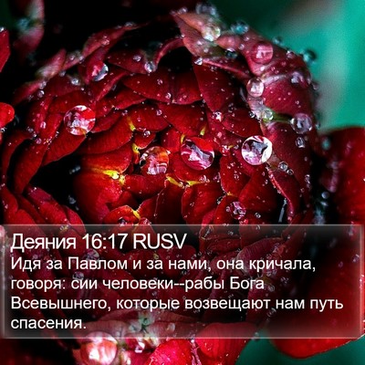 Деяния 16:17 RUSV Bible Verse Image