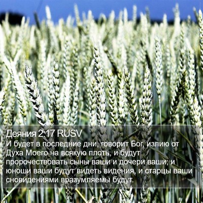 Деяния 2:17 RUSV Bible Verse Image