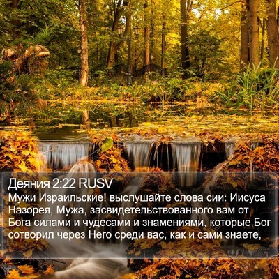Деяния 2:22 RUSV Bible Verse Image