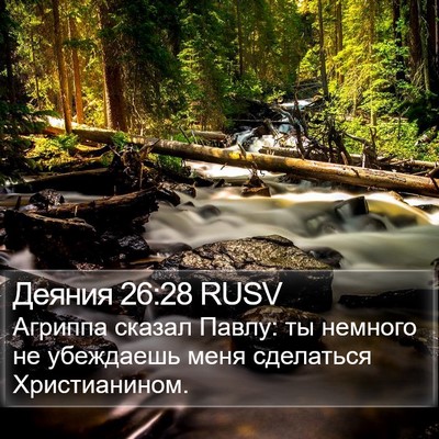 Деяния 26:28 RUSV Bible Verse Image