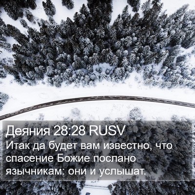 Деяния 28:28 RUSV Bible Verse Image