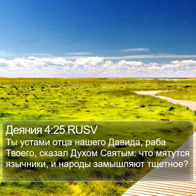 Деяния 4:25 RUSV Bible Verse Image