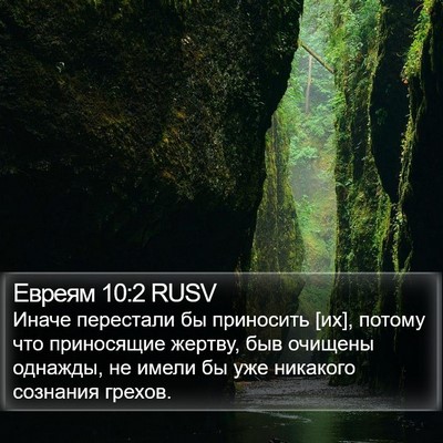 Евреям 10:2 RUSV Bible Verse Image