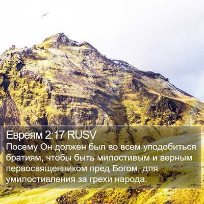 Евреям 2:17 RUSV Bible Verse Image