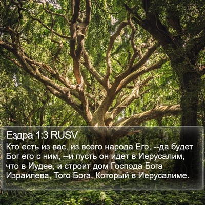Ездра 1:3 RUSV Bible Verse Image