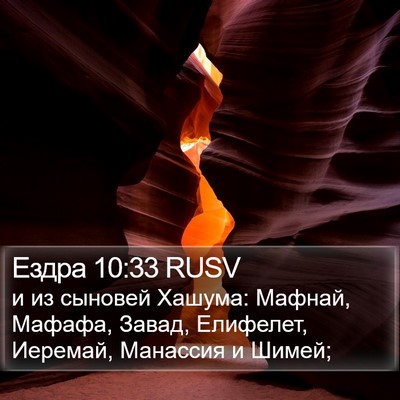 Ездра 10:33 RUSV Bible Verse Image