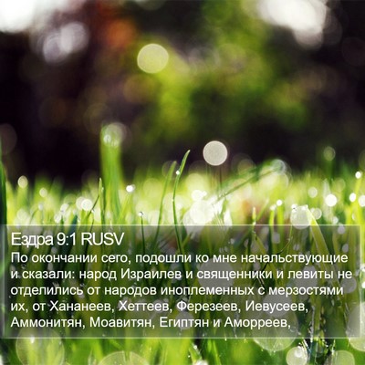 Ездра 9:1 RUSV Bible Verse Image