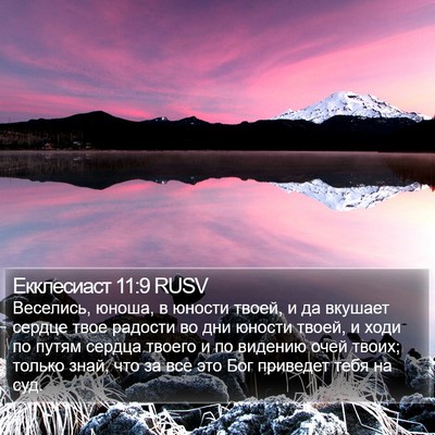 Екклесиаст 11:9 RUSV Bible Verse Image