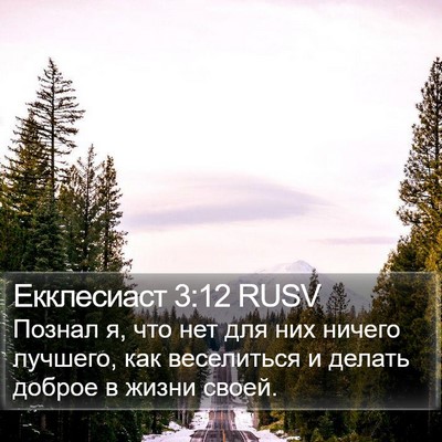 Екклесиаст 3:12 RUSV Bible Verse Image