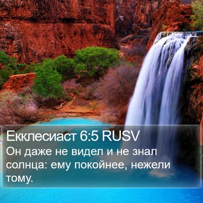 Екклесиаст 6:5 RUSV Bible Verse Image