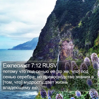 Екклесиаст 7:12 RUSV Bible Verse Image