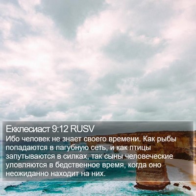 Екклесиаст 9:12 RUSV Bible Verse Image
