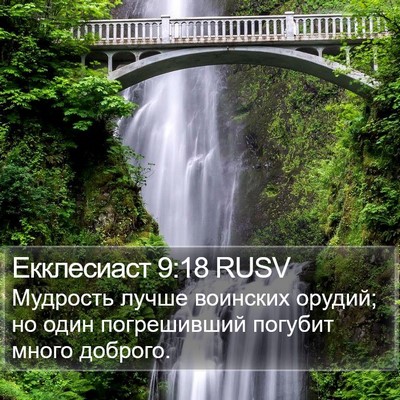 Екклесиаст 9:18 RUSV Bible Verse Image