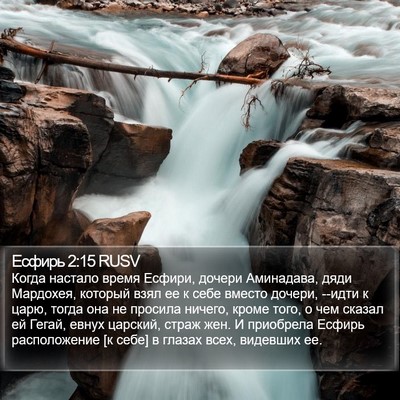 Есфирь 2:15 RUSV Bible Verse Image