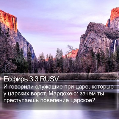 Есфирь 3:3 RUSV Bible Verse Image