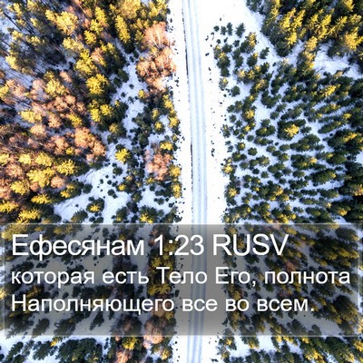 Ефесянам 1:23 RUSV Bible Verse Image