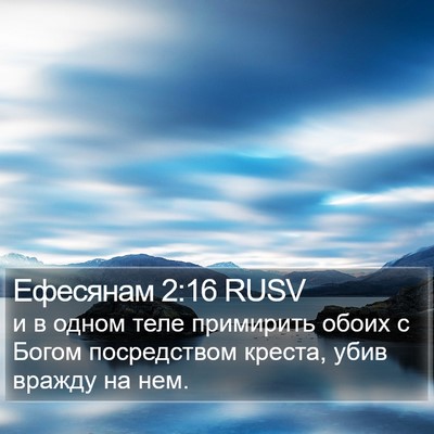 Ефесянам 2:16 RUSV Bible Verse Image
