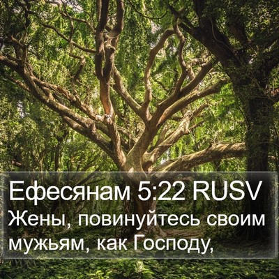 Ефесянам 5:22 RUSV Bible Verse Image