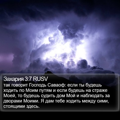 Захария 3:7 RUSV Bible Verse Image