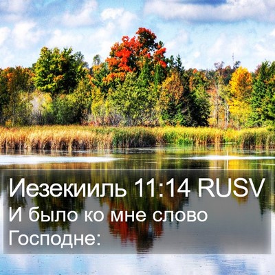 Иезекииль 11:14 RUSV Bible Verse Image