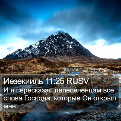 Иезекииль 11:25 RUSV Bible Verse Image