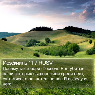 Иезекииль 11:7 RUSV Bible Verse Image