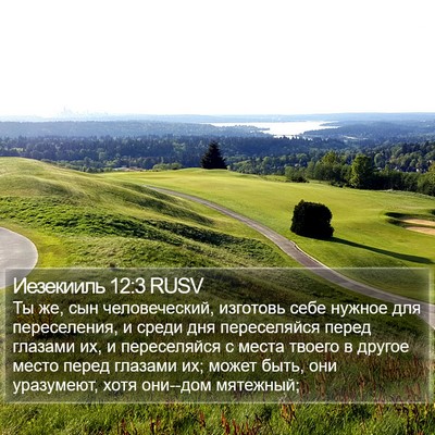 Иезекииль 12:3 RUSV Bible Verse Image