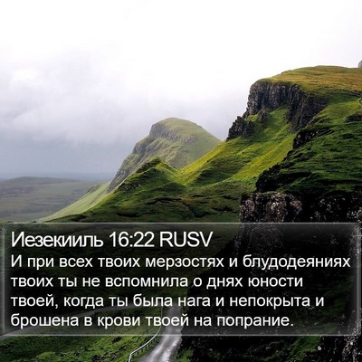 Иезекииль 16:22 RUSV Bible Verse Image