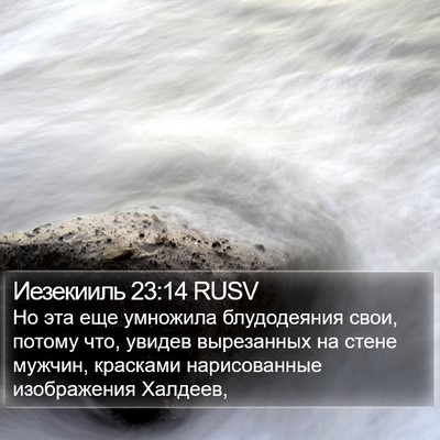 Иезекииль 23:14 RUSV Bible Verse Image