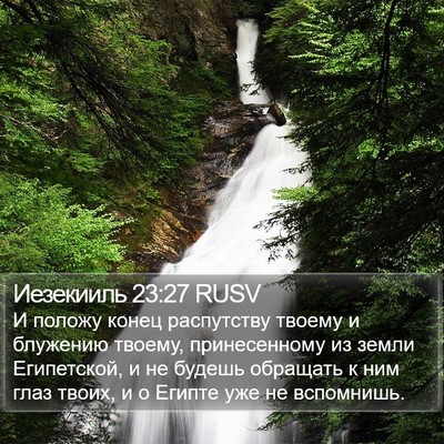 Иезекииль 23:27 RUSV Bible Verse Image